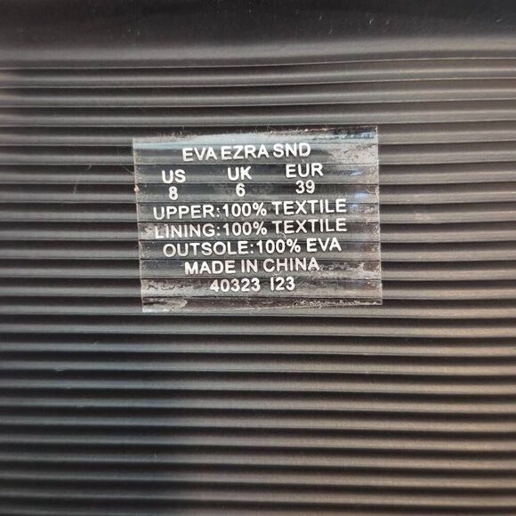 Polo Ralph Lauren Women's Size 8 Beige Eva Ezra Grosgrain Strap Sandals - Picture 7 of 7